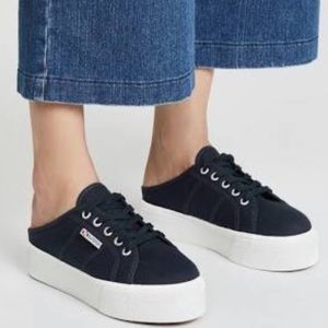 LIKE NEW platform SUPERGA slip-on sneakers, fit like sz 6 (actual sz 6.5/EU 37)
